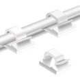 thumbnail image 1 of 50 clips para cables, organizadores de cables adhesivos, resistentes y duraderos (negros), 1 of 5