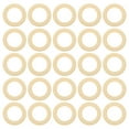 thumbnail image 6 of HEATSHAKING 25Pcs Wooden Rings for Macrame Unpainted Round Diy Wood Crafts Diy Lovers, 6 of 8