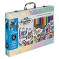RoseArt Timeless Creations 37 Piece Coloring Case, Books, Color Pencils ...