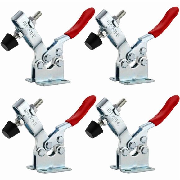 4Pcs Toggle Clamp Horizontal Toggle Clamp GH-201-B Horizontal Lever Clamp Quick Release Toggle Clamp NPTERBL