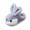 X2Grey, variant on GobdXE Cute Cartoon Bunny Kids Fuzzy Slide Slippers Open Back Warm Indoor House Slippers for Home Wear Size:9-9.5 Years