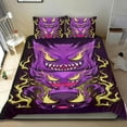 thumbnail image 1 of Gengar Conjunto de sábanas temático, trío de piezas, cómodo y amigable con la piel, diseño único, regalo de decoración para el hogar para familiares, amigos y fans, 90 cm * 190 cm, 1 of 6