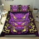 thumbnail image 1 of Gengar Conjunto de sábanas temático, trío de piezas, cómodo y amigable con la piel, diseño único, regalo de decoración para el hogar para familiares, amigos y fans,173cm *218cm, 1 of 6
