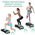 thumbnail image 4 of ZenSports 27" Adjustable Workout Aerobic Stepper PP Non-Slip Exercise Platform W/4 Risers, 4 of 10