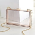 thumbnail image 4 of Transparent Acrylic Shoulder Bag Crossbody Evening Handbag with Chain Shoulder Strap for Women, 4 of 8
