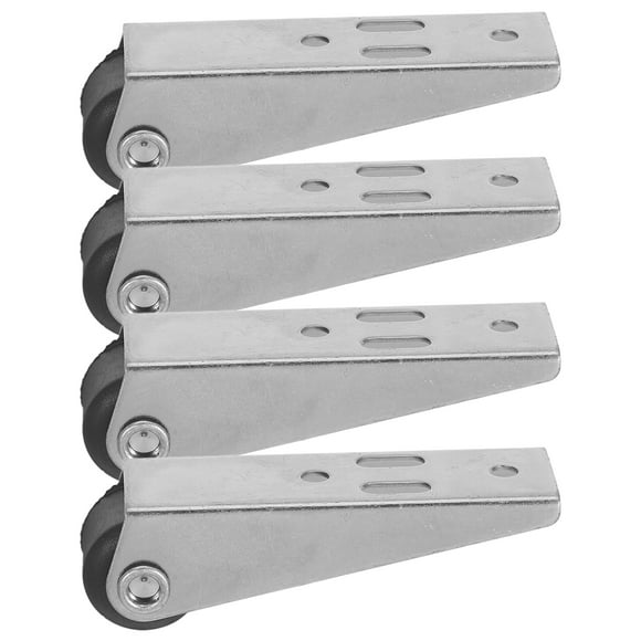 4pcs Garage Doors Parts Sliding Cabinet Door Track Cabinet Sliding Door Track Garage Door Rollers Sliding Door Floor Guide Sliding Pulley Sliding Closet Door Roller