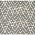 thumbnail image 2 of SAFAVIEH Cambridge Sam Geometric Wool Area Rug, Dark Gray/Ivory, 8' x 8' Square, 2 of 7