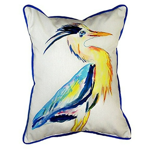 Vertical Blue Heron Large Indoor/Outdoor Pillow 16x20