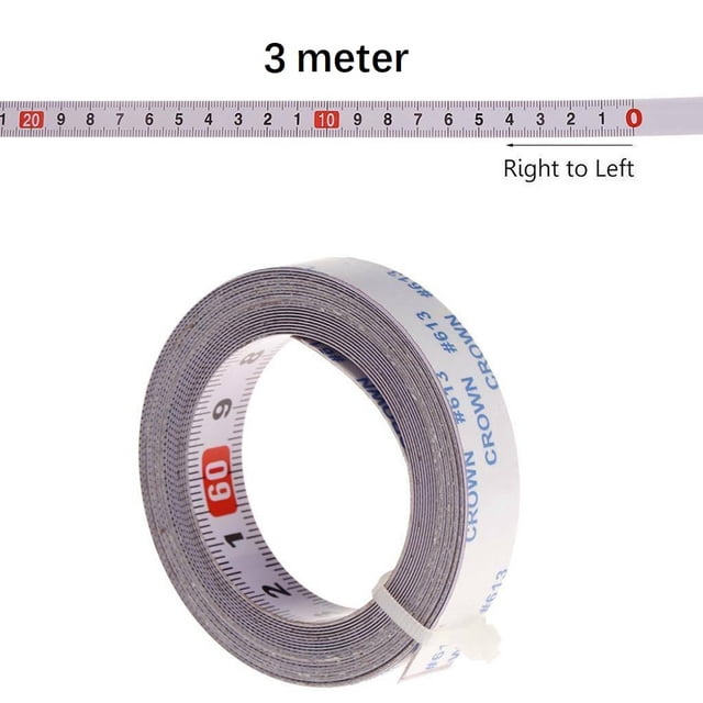 Lefu 1-5M Self Adhesive Metric Miter Track Tape Measure Scale Ruler Woodworking Tools