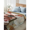 thumbnail image 4 of TwinSize Flat Sheet Only, Bathroom Pig Soft Brushed Microfiber Bed Sheets, Toilet Animals Vintage Hotel Quality Breathable Bedding Top Sheet, Easy Care, 66"x96", 4 of 9