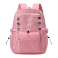 thumbnail image 3 of TGPMGRZ Mesh Backpack for School, Heavy Duty Back to School See Through Net Bookbag, Semi-Transparent Net Back Pack (Pink), 3 of 4
