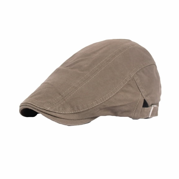 Men Women Solid Driving Golf Adjustable Flat Hat Beret Peaked Cabbie Newsboy Caps