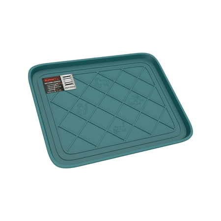 All Weather Boot Tray - Small Water Resistant Plastic Utility Shoe Mat for Indoor and Outdoor