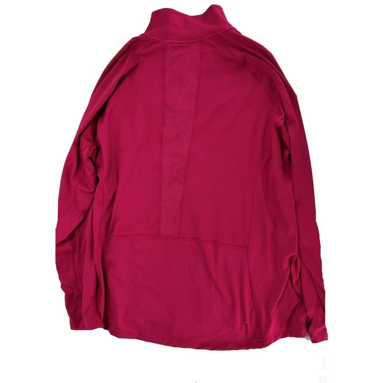 C9 Champion Women s Plus Size Track Jacket with Duo Dry Deep Raspberry 3X Walmart