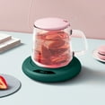 thumbnail image 1 of Fridja Coffee Mug Warmer for Desk with 3 Temperature Adjustment, 4.72 Inches Smart Electric Cup Warmer with 8H Auto Shut Off for Coffee, Milk, Tea, Beverage, Water and Juices, Green, 1 of 5