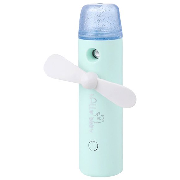Xihbxyly Ventilador Nebulizador Portátil, Recargable Por Usb, Velocidad Del Viento Ajustable, Incluye Botella Rociadora, Ideal para Viajes, Playa y Camping, 250 G, Tamaño 23,5 X 11,5 X 5,5 Cm.