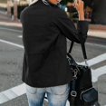thumbnail image 2 of Chaqueta militar con botones a presión para mujer, ropa de calle, abrigo de otoño, chaquetas utilitarias de manga larga, 2 of 2