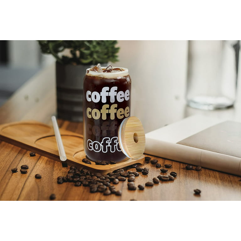 Gift for Coffee Lovers, Iced Coffee Cups with Lids and Straws, Iced Coffee  Glasses Cup and Coffee So…See more Gift for Coffee Lovers, Iced Coffee Cups