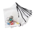 thumbnail image 3 of Juego de bolsas de cosméticos para sublimación, transferencia térmica, llaveros acrílicos redondos, borlas, bricolaje, 3 of 14