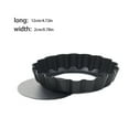 thumbnail image 3 of Quiche Pan Removable Bottom Non Stick Cake the large size Mould Bakeware Kits Baking Accessory Kitchen Supplies Cooking Tools Regular 5inch, 3 of 8