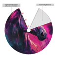 thumbnail image 2 of Rateoe Watercolor Painting White Horse Print Christmas Tree Skirt 48" for Xmas Holiday New Year Party Circle Tree Mat Ornaments Decoration, 2 of 7