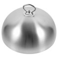 thumbnail image 1 of Stainless Steel Steak Cover Teppanyaki Dome Dish Lid Anti Oil Splashing Food Cover Cooking Tool for Restaurant Home (24cm), 1 of 4
