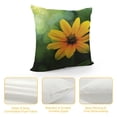 thumbnail image 4 of Chilfamy Yellow Flower Print Throw Pillow Covers Fashion Throw Pillow Case Soft Couch Pillows Decorative Square Pillow Covers for Sofa Living Room, 4 of 5