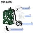 thumbnail image 3 of Rocae Christmas tree green plaid for Canvas College Laptop Backpack for Men Women -Medium, 3 of 5