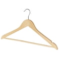 thumbnail image 4 of neatfreak! Contoured Natural Wood Hanger, pack of 5, 4 of 8