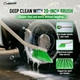 thumbnail image 2 of Nanoskin Professional 20-Inch Angled Tire & Wheel Cleaning Brush - Durable Green Polystyrene Bristles for Effective Auto Detailing, Gentle Car Wash Tool | Long-Handled Scrub Brush for Trucks and RVs, 2 of 7