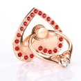 thumbnail image 3 of jesticaly Heart Shaped Mobile Phone Support Rhinesone 360 Degree Rotating Frame Brackets Accessories red, 3 of 4