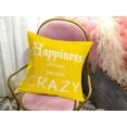 thumbnail image 5 of Set of 4 Throw Pillow Covers Happy Happiness Quotes Wording Inspirational Pillow Cases Polyester Linen Farmhouse Colorful Decor Pillow Covers with Saying Housewarming Gifts, 5 of 6