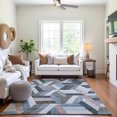 thumbnail image 6 of Addison Rugs Mayfield Premium Machine Washable Transitional Geometric Blue Rectangle Rug, 10' x 14', 6 of 6