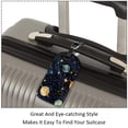 thumbnail image 3 of Square 2Pack PU Leather Galaxy Planet Cruise Luggage Tag with Privacy Cover and Name ID Tag for Travel Handbags Backpacks Luggage Tags, 3 of 6