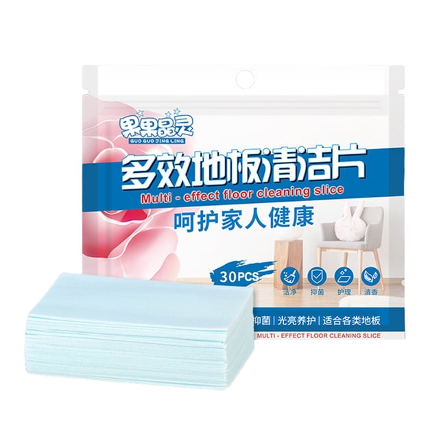 Floor Cleaner Sheets Decontamination Tile Floor Mopping Cleaning Tablets Papers 30Pcs-Blue