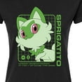 thumbnail image 3 of Pokémon - Sprigatito Stats - Juniors Fitted Graphic T-Shirt, 3 of 5
