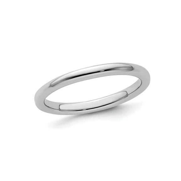 Gem & Harmony Classic Sterling Silver Ring Band (2.0mm) for Women