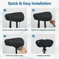 thumbnail image 2 of Zacro Bike Seat Cover, Comfortable Exercise Bicycle Saddle Cushion Extra Soft Wide for Indoor Outdoor, Black (X-Large), 2 of 7