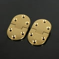 thumbnail image 6 of 2Pcs Brass Butler Tray Hinge Round Edge Folding Flip Top Hinge 2-1/2"x1-1/2" With Screws Folding Flap For Many Kinds of Folding Table,Round Edge Hinge, Round Edge Hinge, 2Pcs Brass Butler Tray H, 6 of 9