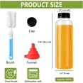 thumbnail image 2 of czcpp-12 Pack 500 Ml PP Heat-Resistant Plastic Juice Bottles With Caps (Dishwasher Safe) -Plastic Smoothie Bottles-Reusable Bulk Beverage Containers with Lids For Juice, Beverage, 2 of 4