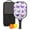 Black, variant on Pickleball Paddles Set Of 1, Fiberglass Surface, Boho Butterfly Decor, 1 Paddle, 2 Balls & Bag