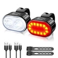 thumbnail image 1 of 2pcs Led Bike Light Bicycle Front Rear Light Usb Charge Headlight Cycling Taillight, 1 of 5