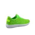 thumbnail image 2 of Remy-18 Women's Fashion Flat Glitter Light weight Lace Up Rubber Running Athletic Shoes ( Lime, 6 ), 2 of 2