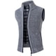 thumbnail image 3 of Cárdigan holgado con cuello alto para hombre, chaleco tipo suéter, chaqueta informal gruesa y cálida con forro polar para hombre, 3 of 5
