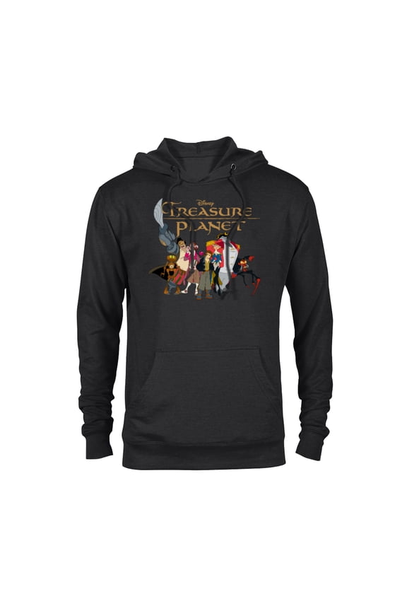 Treasure Planet Logo and Characters T-Shirt - Pullover Hoodie for Adults - Customized-Black