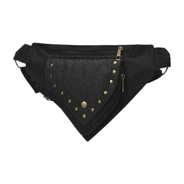 Bolsa de cintura Bolsa de viaje Bolso Crossbody para el escenario Performance Carnival Holiday Negro