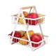 thumbnail image 1 of Estante para verduras de 2 niveles, soporte para cesta de almacenamiento de frutas y verduras, frutero de Metal, soporte desmontable para frutas y verduras Sincero Hogar, 1 of 5