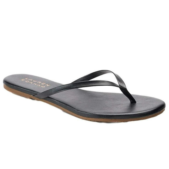 Lauren Conrad Womens Sandals Flip Flop Dress LC Sandal (7 B(M) US, Black)