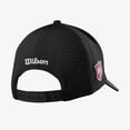 thumbnail image 2 of NEW Wilson Golf Performance Mesh Snapback Hat Cap - Black / White, 2 of 2