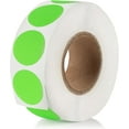 thumbnail image 4 of 2000pcs Neon Green Dot Sticker Label Roll, 1" Diameter, Labels for Inventory, Color Code Labels, Organization Stickers, 1000/roll (Pack of 2), 4 of 9